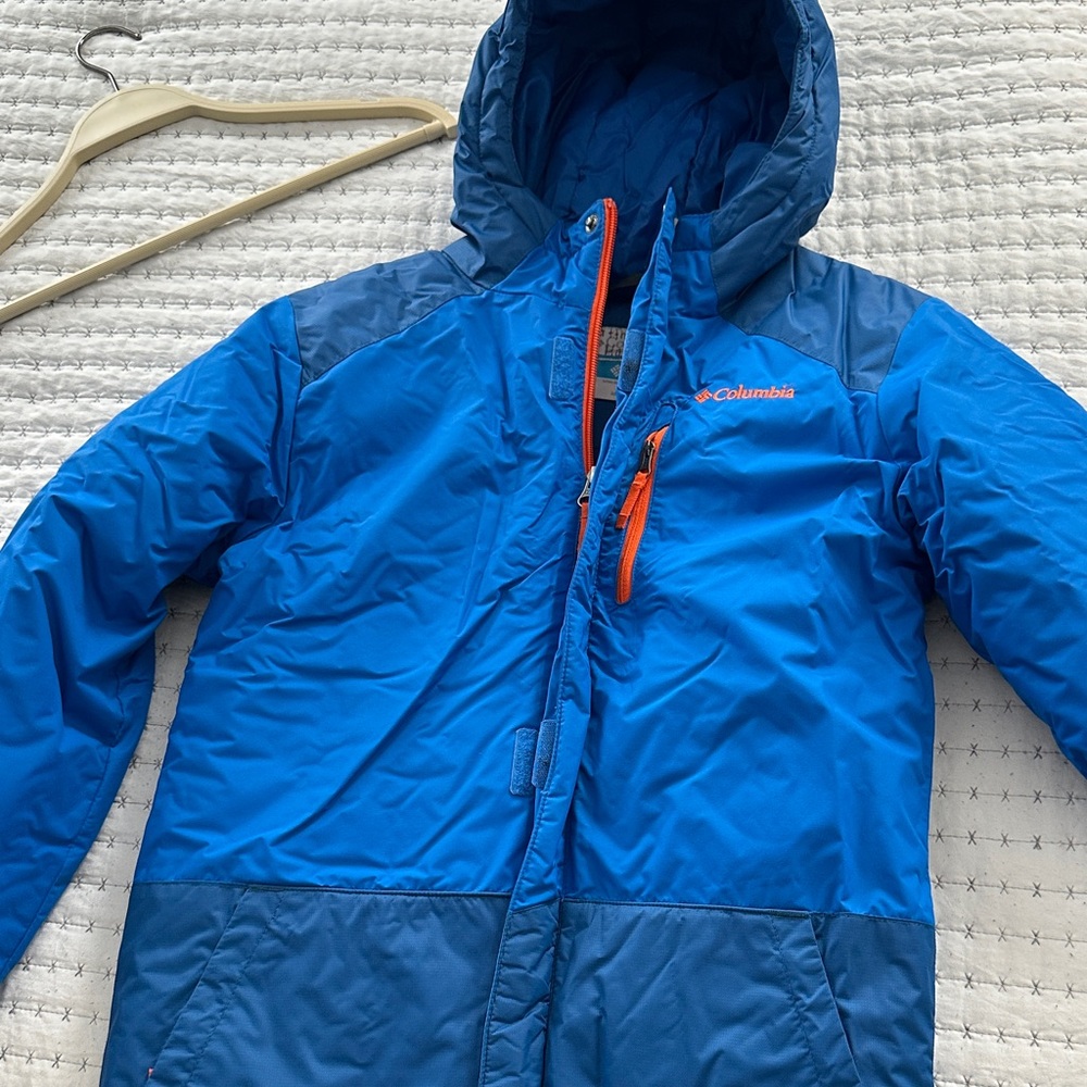 Columbia Kids Puffer Jacket in Blue and Orange